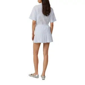 Gonna-short plissettata a trapezio donna QS image-5