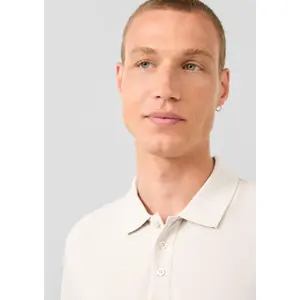 Polo σε πικέ single tuck QS image-3