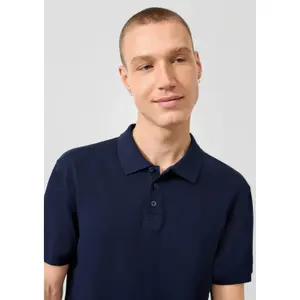 Polo σε πικέ single tuck QS image-3