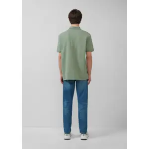 Polo σε πικέ single tuck QS image-4