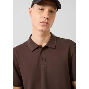 Strukturéret Piqué Polo QS image-3