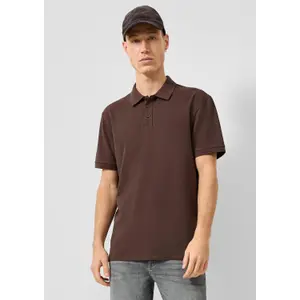 Strukturéret Piqué Polo QS image-6