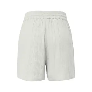 Loose Fit Elastic Waist Muslin Shorts Women QS image-1