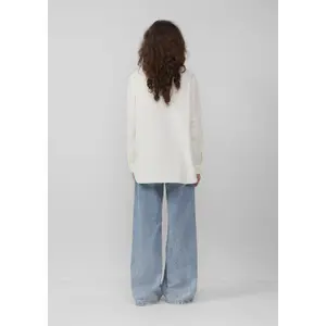 Women's Oversized Chiffon Blouse QS image-4