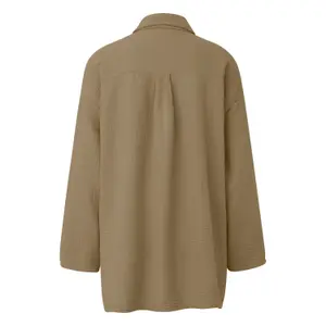 Women's Oversized Chiffon Blouse QS image-1
