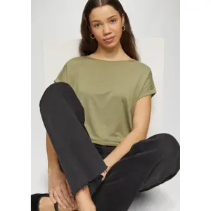 Women's Lyocell Blend T-Shirt QS image-3