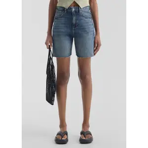 Women's Mom Fit Denim Bermuda Shorts QS image-0