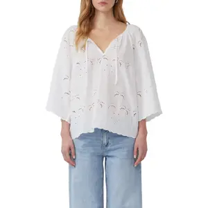 Women’s Broderie Anglaise Blouse QS image-2