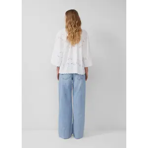 Women’s Broderie Anglaise Blouse QS image-4