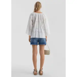 Women’s Broderie Anglaise Blouse QS image-6