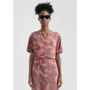 Viscose Blouse with Elasticated Cuffs Women's QS image-0
