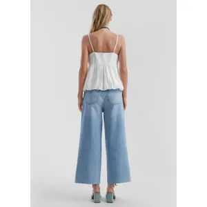 Women’s Casual High-Waisted Wide Leg Jeans QS image-6
