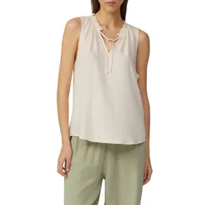 Women's sleeveless viscose blouse QS image-2