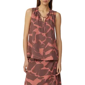 Women's sleeveless viscose blouse QS image-2