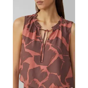 Women's sleeveless viscose blouse QS image-3