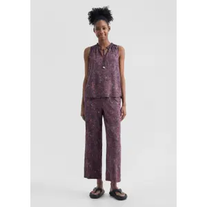 Women's sleeveless viscose blouse QS image-1