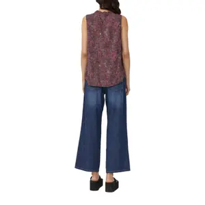 Women's sleeveless viscose blouse QS image-5
