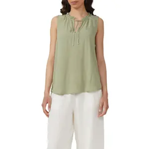 Women's sleeveless viscose blouse QS image-2