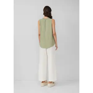 Women's sleeveless viscose blouse QS image-4