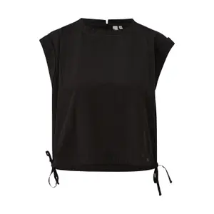 Women's Sleeveless Blouse with Drawstring Hem QS image-0