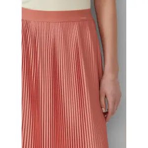 Women’s Elasticated Waist Midi Pleated Jersey Skirt QS image-3