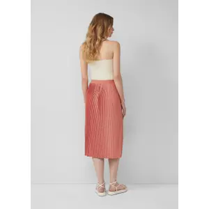 Women’s Elasticated Waist Midi Pleated Jersey Skirt QS image-4