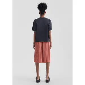 Women’s Elasticated Waist Midi Pleated Jersey Skirt QS image-6