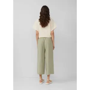 Flowy Viscose Culotte Trousers Women QS image-4