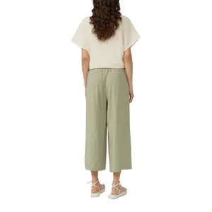 Flowy Viscose Culotte Trousers Women QS image-5