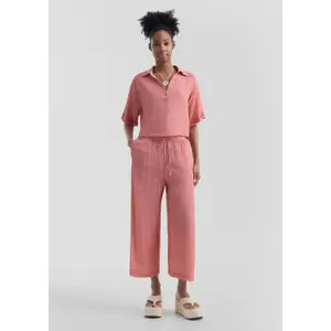 Light Midi-Waist Culottes for Women QS image-1