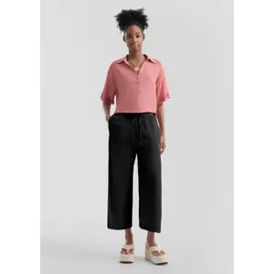 Light Midi-Waist Culottes for Women QS image-1