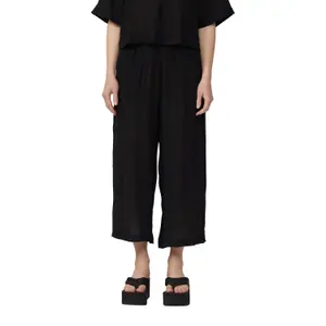 Light Midi-Waist Culottes for Women QS image-2