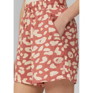 Elasticated Hem Patterned Muslin Top for Women QS image-3