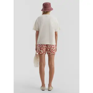 Elasticated Hem Patterned Muslin Top for Women QS image-6