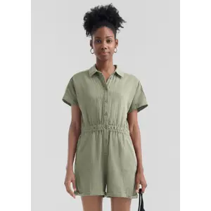 Short Muslin Jumpsuit Women's QS image-0