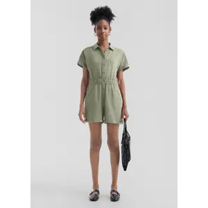 Short Muslin Jumpsuit Women's QS image-1