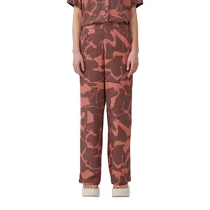 Women's High-Waisted Printed Wide-Leg Trousers QS image-2