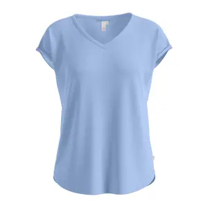 Loose Lyocell Blend T-Shirt for Women QS image-6