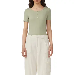 Women's Button Placket Blouse QS image-2