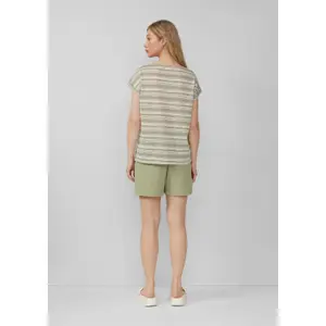 Women's Striped Slub Yarn T-Shirt QS image-4