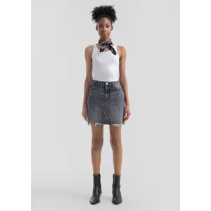 Women's Wide Ribbed Tank Top QS image-1
