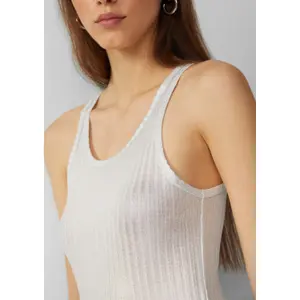Women's Wide Ribbed Tank Top QS image-3