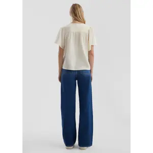 High Waist Wide Leg Jeans with Five Pockets for Women QS image-6