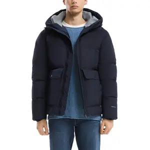 Crinkled Nylon Hooded Gilet with Zip QS image-2