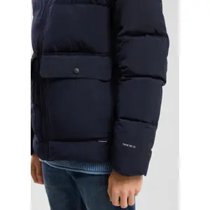 Crinkled Nylon Hooded Gilet with Zip QS image-3