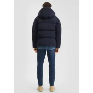 Crinkled Nylon Hooded Gilet with Zip QS image-4
