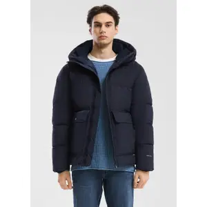 Crinkled Nylon Hooded Gilet with Zip QS image-6