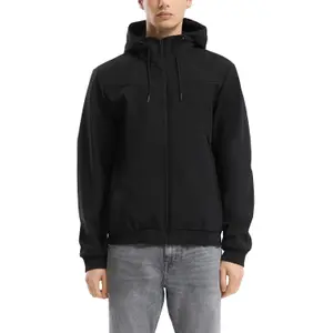 Hooded Jacket with Zip Pockets QS image-2