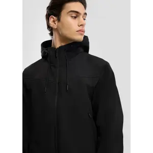 Hooded Jacket with Zip Pockets QS image-3