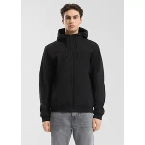Hooded Jacket with Zip Pockets QS image-6